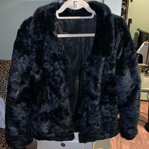 Faux fur jacket